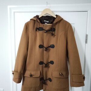 Schotts NYC Camel Colour Duffel Coat Size Large